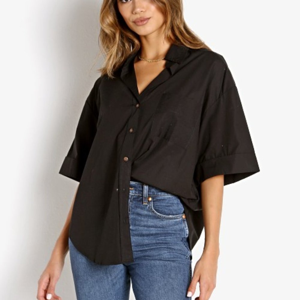 Faithfull the Brand Marquis Shirt Black